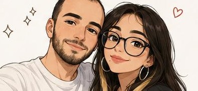 Mıncık ve Şımarık için seçilen çizgi çift pozu